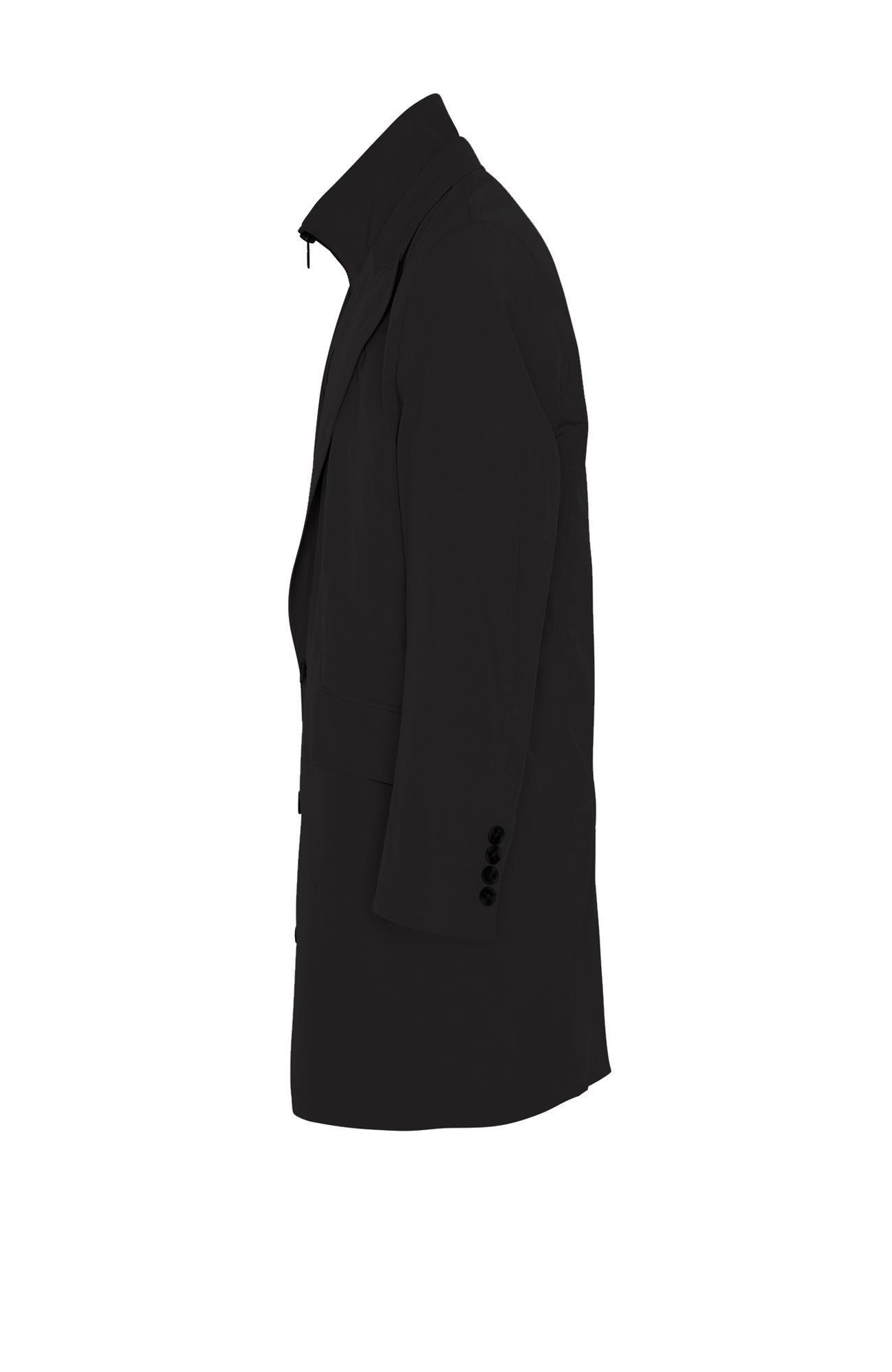 FOX WATER REPELLENT BLACK TOPCOAT