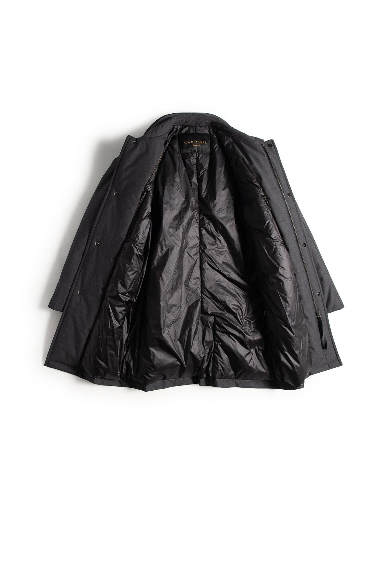 MCMILLAN CHARCOAL WOOL CAR COAT