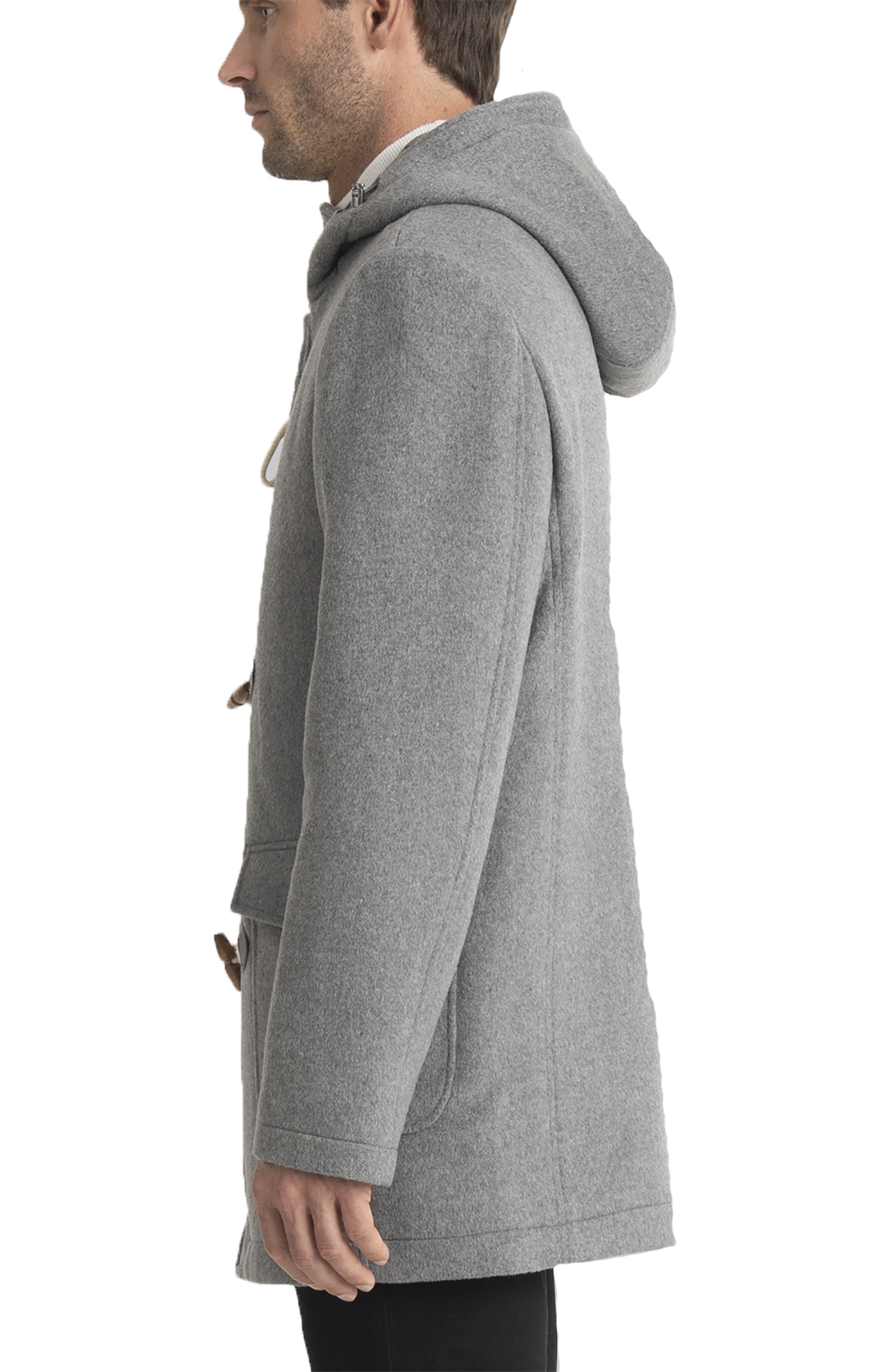 McBride Light Grey Duffle Coat