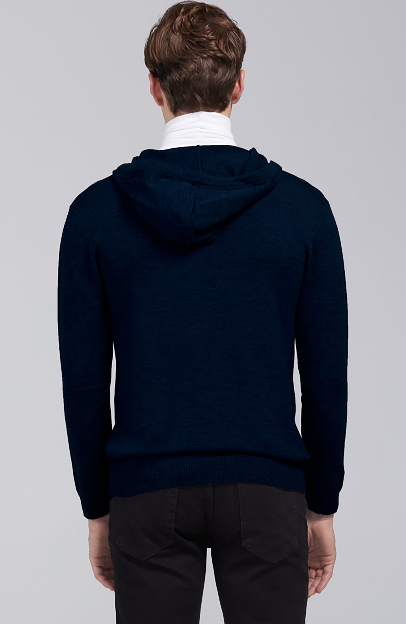 Hiro Navy Hoodie Sweater