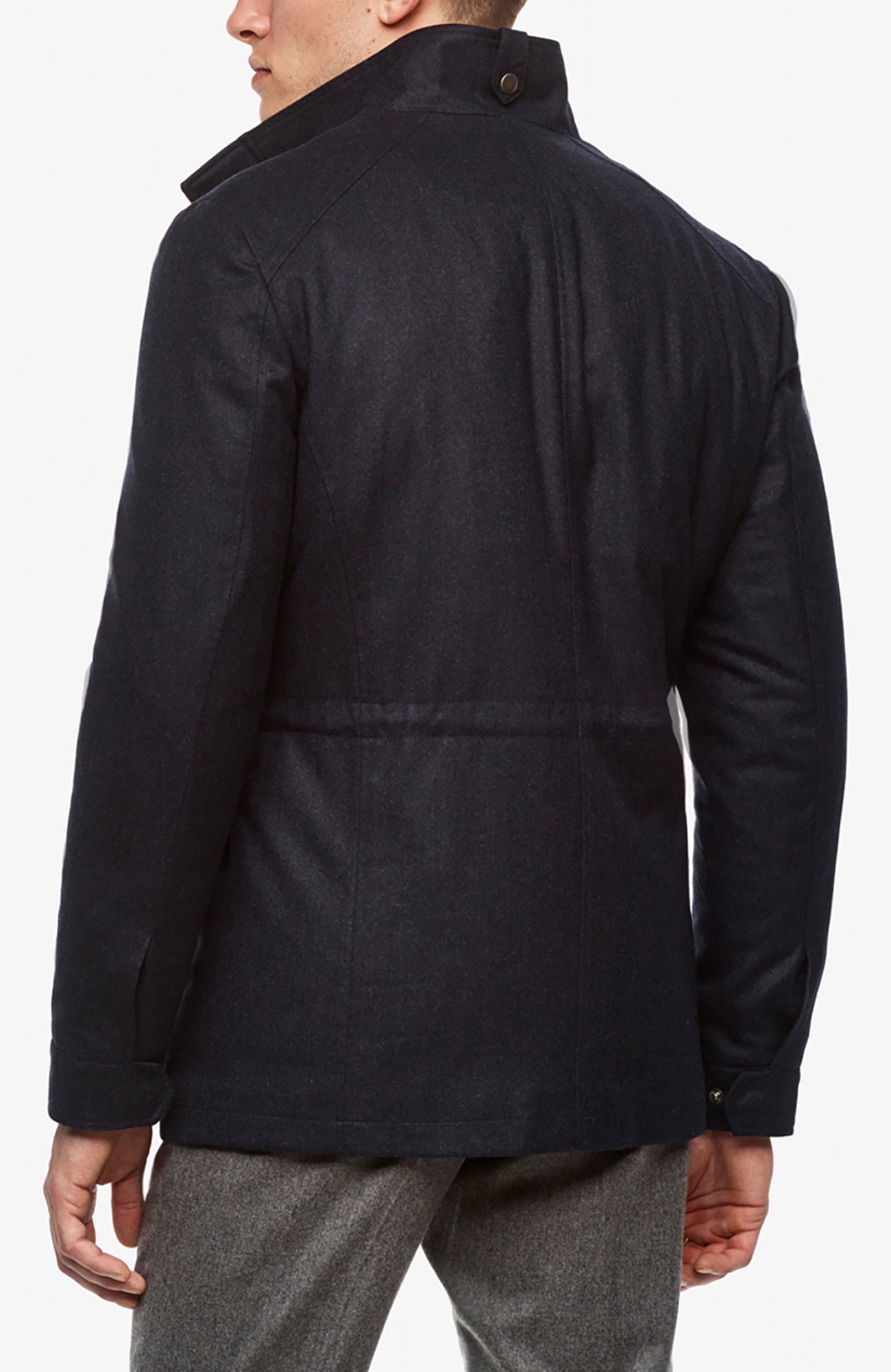 McGuire NAVY Wool Car Coat
